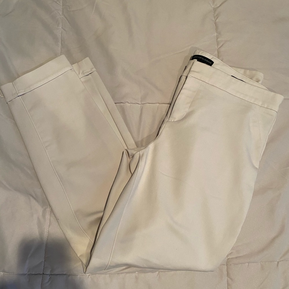 White slacks from Saks 5th Avenue